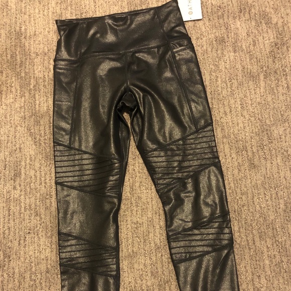 Nwt Athleta Inclination Moto Shimmer 